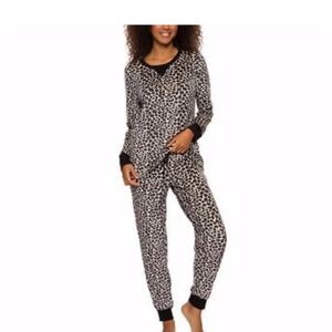 Felina Women's Printed Micro-Fleece Pajama Set